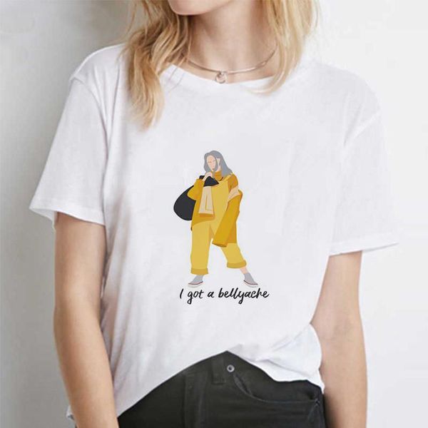 tees billie eilish casual designer tshirts women summer printed short sleeved crew neck pullover tshirts fashion women, White
tees billie eilish casual designer tshirts women summer printed short sleeved crew neck pullover tshirts fashion women, White