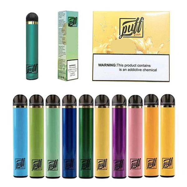 New Puff Bar Xtra Одноразовые Vape устройства ручки 1,4 мл Starter Kit Аккумулятор 1500 пуфы Картридж Vape Пустой Pen против Puff бара плюс-2
New Puff Bar Xtra Одноразовые Vape устройства ручки 1,4 мл Starter Kit Аккумулятор 1500 пуфы Картридж Vape Пустой Pen против Puff бара плюс-2