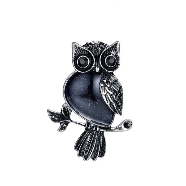 qimoshi natural stone owl pendant men and women fashion cure halloween energy necklace gift, Silver
qimoshi natural stone owl pendant men and women fashion cure halloween energy necklace gift, Silver