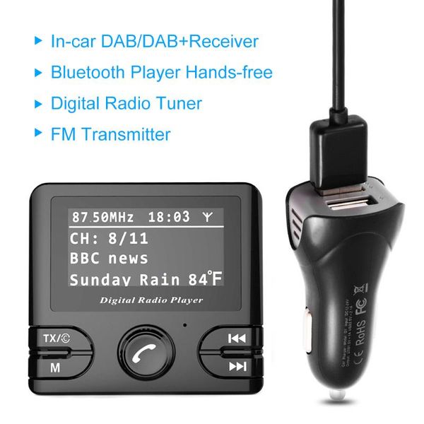 2.4" lcd car dab receiver tuner fm transmitter adapter antenna usb plug and play ct with
2.4" lcd car dab receiver tuner fm transmitter adapter antenna usb plug and play ct with