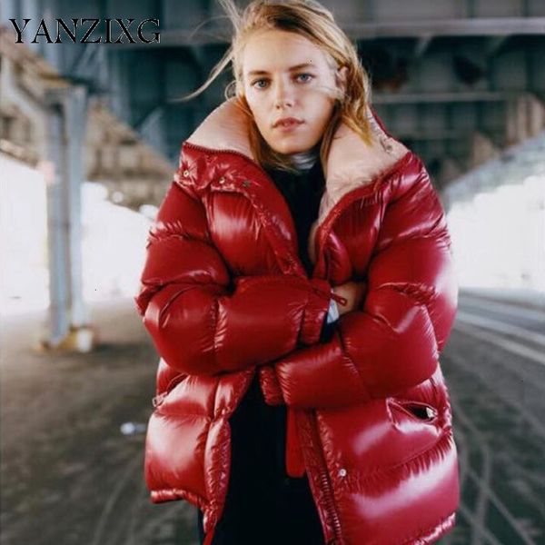 2019 winter new fashion bright down jacket women increase thick solid color warm bread down jacket f095, Black
2019 winter new fashion bright down jacket women increase thick solid color warm bread down jacket f095, Black