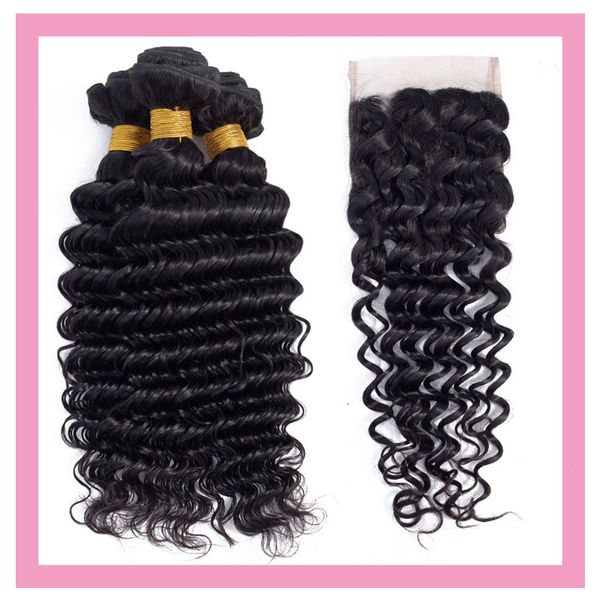 brazilian virgin hair wholesale deep wave 3 bundles with 4x4 lace closure with baby hair extensions 8-28inch human hair bundles with closure, Black;brown
brazilian virgin hair wholesale deep wave 3 bundles with 4x4 lace closure with baby hair extensions 8-28inch human hair bundles with closure, Black;brown