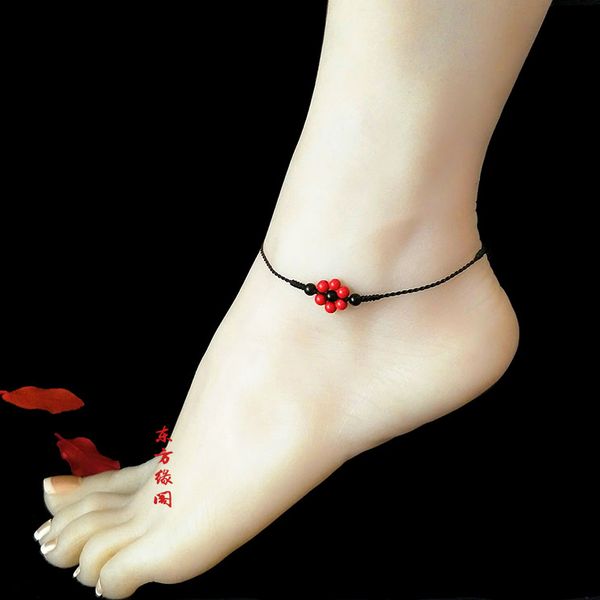 seven array obsidian cinnabar anklet evil animal year red string anklet womens hand-woven bracelet ethnic-style, Red;blue
seven array obsidian cinnabar anklet evil animal year red string anklet womens hand-woven bracelet ethnic-style, Red;blue