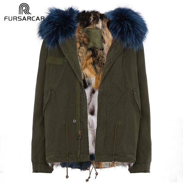 fursarcar fashion 65cm army green jacket real fur parka women winter coat with raccoon fur collar and cuff casual warm parka, Black
fursarcar fashion 65cm army green jacket real fur parka women winter coat with raccoon fur collar and cuff casual warm parka, Black