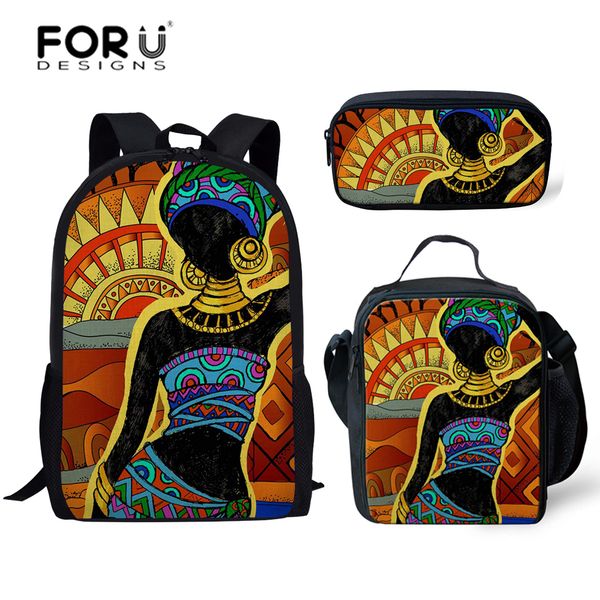 forudesigns 3pcs/set school backpack for students girl back to school kids bag african american black art girls schoolbag 2019
forudesigns 3pcs/set school backpack for students girl back to school kids bag african american black art girls schoolbag 2019