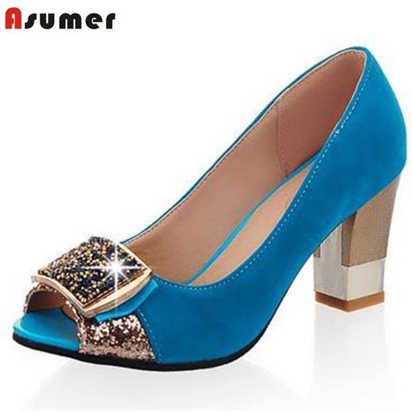 asumer large size 32-43 women pumps peep toe comfortable new arrive rhinestone round toe thick heels summer shoes, Black
asumer large size 32-43 women pumps peep toe comfortable new arrive rhinestone round toe thick heels summer shoes, Black