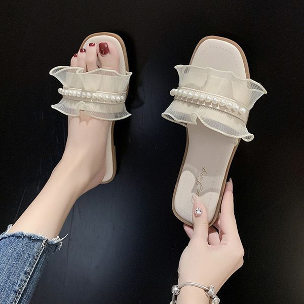 slippers women summer shoes slides pantofle string bead low 2020 flat soft sweet pu basic fabric flat shoes, Black
slippers women summer shoes slides pantofle string bead low 2020 flat soft sweet pu basic fabric flat shoes, Black
