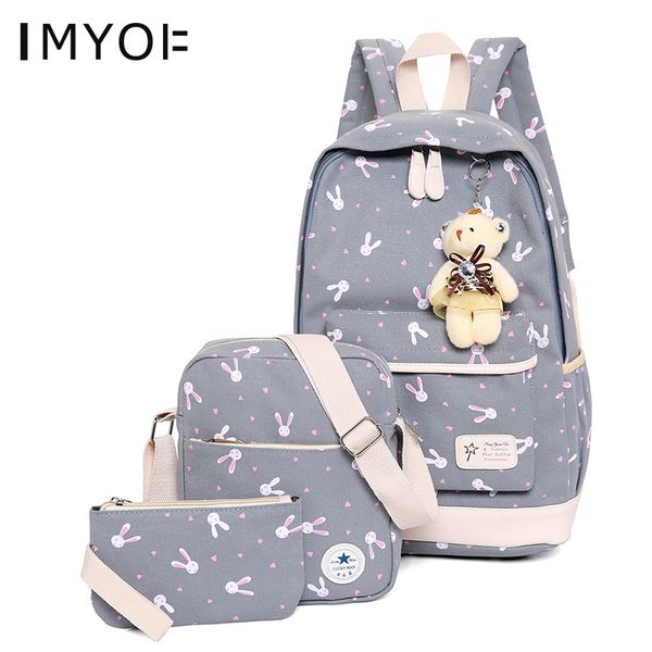 imyok student school bags 3pcs/set suit book bags for girls teenagers lapbackpack women travel bagpack female casual 2019
imyok student school bags 3pcs/set suit book bags for girls teenagers lapbackpack women travel bagpack female casual 2019