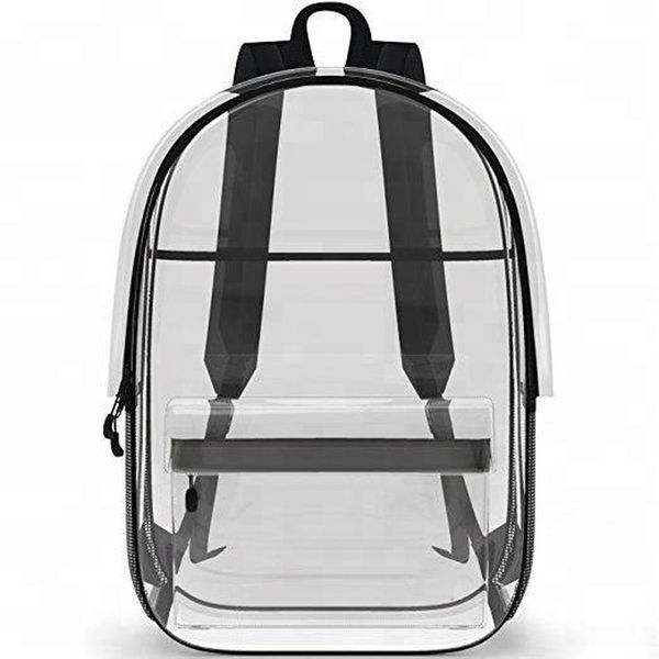 2020 new pvc transparent backpack european and american fashion waterproof backpack solid color zipper bag
2020 new pvc transparent backpack european and american fashion waterproof backpack solid color zipper bag