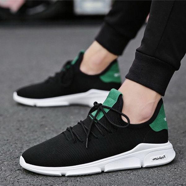 

vertvie casual men vulcanize shoes comfortable sneakers breathable mesh sports lace-up male footwear fashion tenis masculino