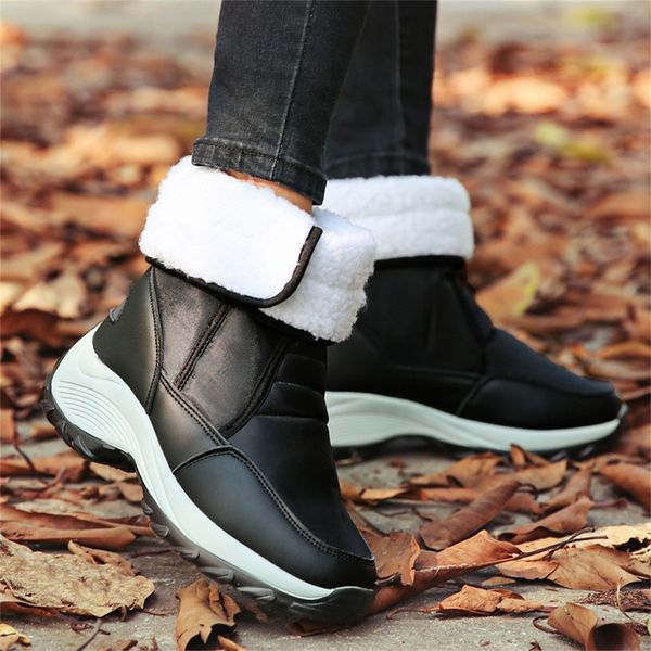women snow boots winter warm mix colors plush flat causal sweet waterproof shoes, Black
women snow boots winter warm mix colors plush flat causal sweet waterproof shoes, Black