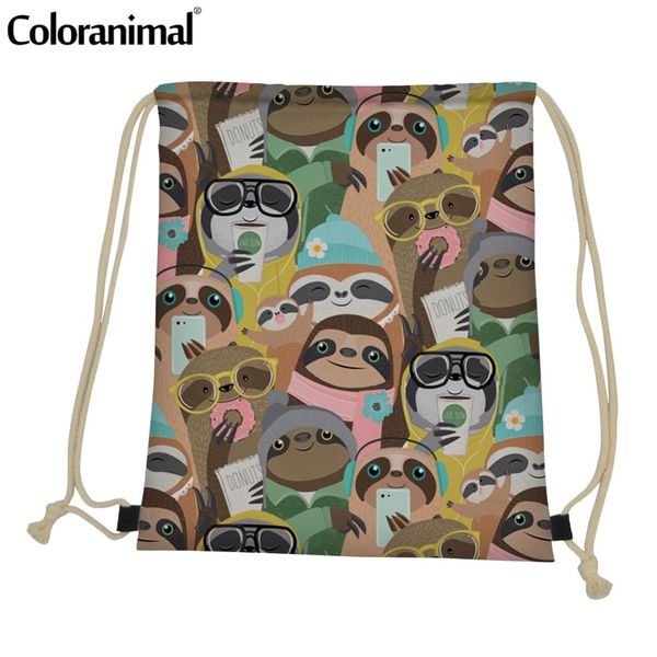 coloranimal cartoon sloth sack bag for men women 3d cute animal print drawstring bag yoga shoe string mini shoulder backpack
coloranimal cartoon sloth sack bag for men women 3d cute animal print drawstring bag yoga shoe string mini shoulder backpack