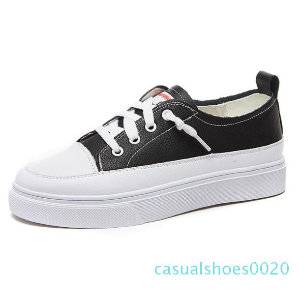 korean shoes platform casual female sneakers round toe womens genuine leather footwear flats ll-match utumn 2019 new c20, Black
korean shoes platform casual female sneakers round toe womens genuine leather footwear flats ll-match utumn 2019 new c20, Black