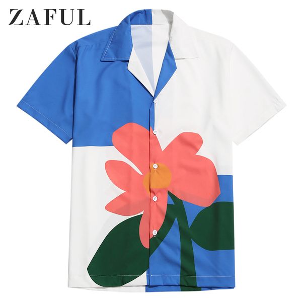 zaful color blocking flower print shirt men hawaii tees summer beach casual holiday floral print button man casual shirt, White;black
zaful color blocking flower print shirt men hawaii tees summer beach casual holiday floral print button man casual shirt, White;black