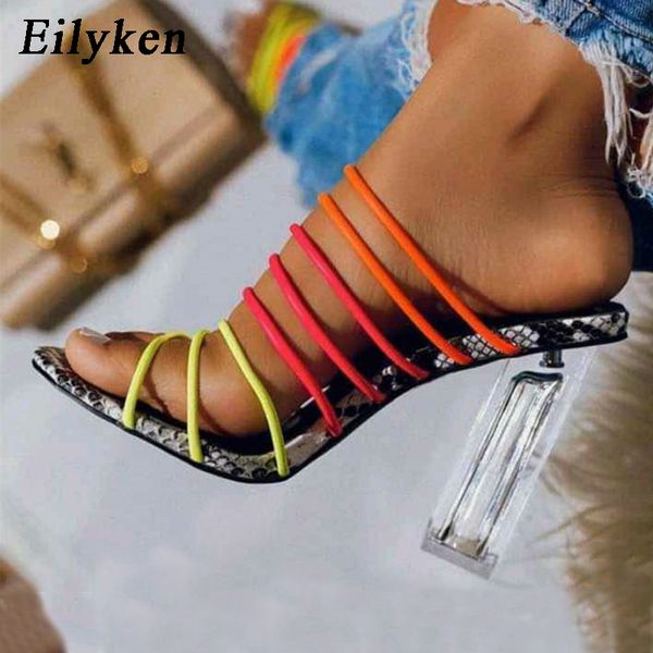 eilyken women fashion color snake grain slippers clear perspex crystal square high heels 2020 summer open toed dress sandal, Black
eilyken women fashion color snake grain slippers clear perspex crystal square high heels 2020 summer open toed dress sandal, Black