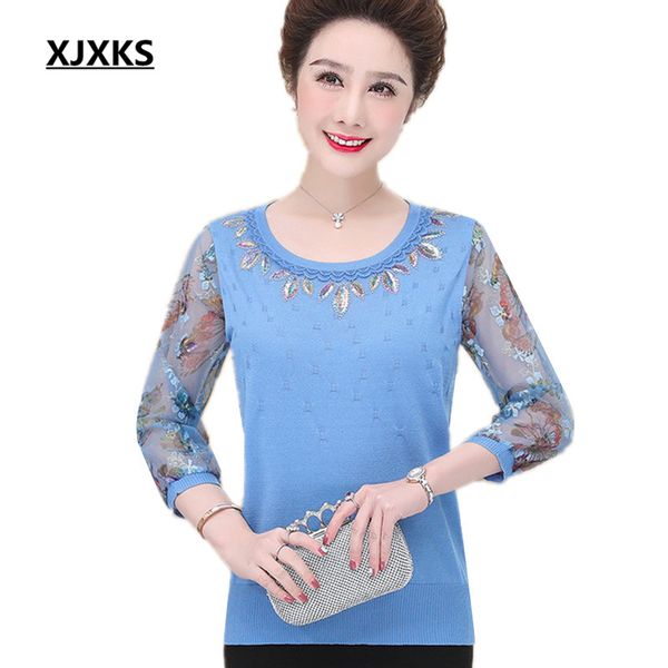 xjxks exquisite patch embroidered women spring thin sweater 2020 new fashion wool knitted women, White;black
xjxks exquisite patch embroidered women spring thin sweater 2020 new fashion wool knitted women, White;black