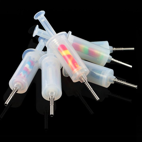 Syringe nectar collector kit Concentrate smoke Pipe with Titanium Tip super clear Oil Burner Pipe Silicone Tube for Smoking free shipping
Syringe nectar collector kit Concentrate smoke Pipe with Titanium Tip super clear Oil Burner Pipe Silicone Tube for Smoking free shipping
