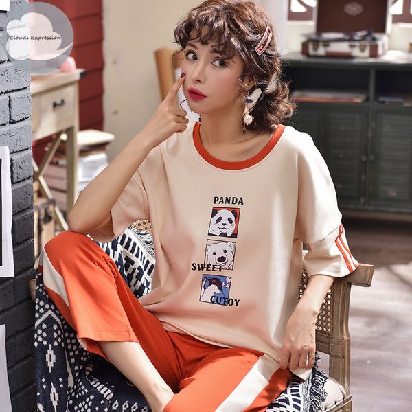 summer knitted cotton young women's pajama set elegant womens checked pijama nightgowns pants pajama sets sleepwear pyjamas home, Blue;gray
summer knitted cotton young women's pajama set elegant womens checked pijama nightgowns pants pajama sets sleepwear pyjamas home, Blue;gray