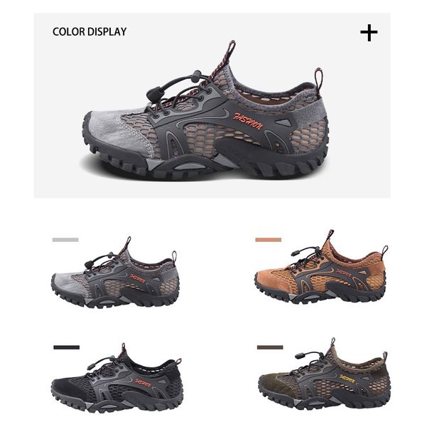 2020 summer new style hiking mesh shoes outdoor casual men's shoes breathable non-slip running quick-drying river shoes, Black
2020 summer new style hiking mesh shoes outdoor casual men's shoes breathable non-slip running quick-drying river shoes, Black