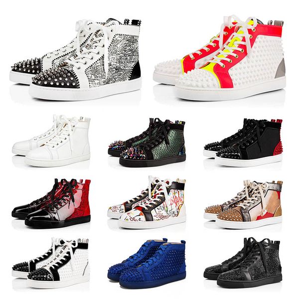 luxury red bottoms shoes casual mens womens designer spikes sneakers platform red bottom fashion brand flat 2020 new party lover strainers, Black
luxury red bottoms shoes casual mens womens designer spikes sneakers platform red bottom fashion brand flat 2020 new party lover strainers, Black