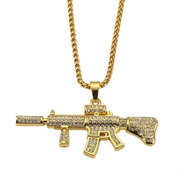 хип-хоп ювелирных подарки золотого bling кристалл м4 gun подвеска женщина мужчины полных стразы цепь night bar club рэпер ожерелье, Silver
хип-хоп ювелирных подарки золотого bling кристалл м4 gun подвеска женщина мужчины полных стразы цепь night bar club рэпер ожерелье, Silver