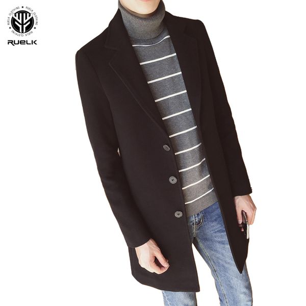 ruelk 2020 autumn and winter new men's version of the slim mid-length windbreaker fashion sportsman large size casual coat tide, Black
ruelk 2020 autumn and winter new men's version of the slim mid-length windbreaker fashion sportsman large size casual coat tide, Black