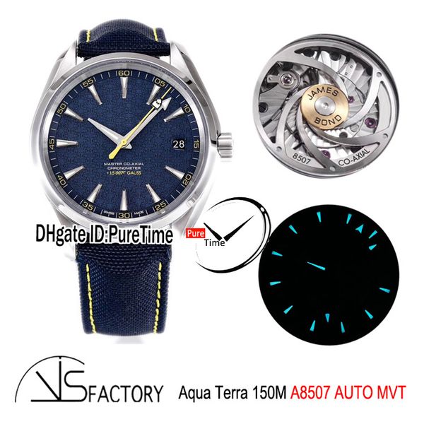 vsf aqua terra 150m gauss "spectre" james bond 007 a8507 automatic mens watch blue textured dial blue nylon 231.10.42.21.03.004 pu, Slivery;brown
vsf aqua terra 150m gauss "spectre" james bond 007 a8507 automatic mens watch blue textured dial blue nylon 231.10.42.21.03.004 pu, Slivery;brown