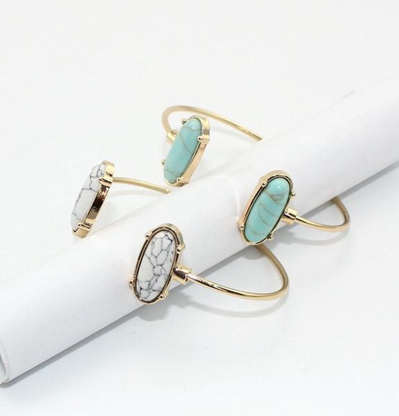 fashion gold plated kendra charm bracelets natural stone turquoise open cuff bracelet bangle for women jewelry, Golden;silver
fashion gold plated kendra charm bracelets natural stone turquoise open cuff bracelet bangle for women jewelry, Golden;silver