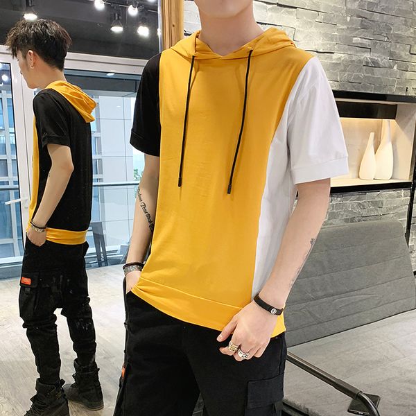 мужская дизайнерская короткая с капюшоном тонкая базовая рубашка молодежь студенты половина рукава футболки личность, White;black
мужская дизайнерская короткая с капюшоном тонкая базовая рубашка молодежь студенты половина рукава футболки личность, White;black