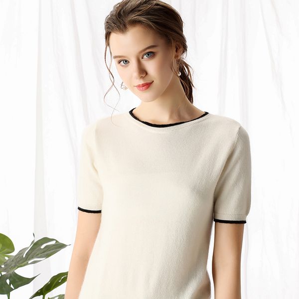 litvriyh pure cashmere sweater women pullover short sleeve o-neck soft female pullover women sweater knitted pull femme jumpers, White;black
litvriyh pure cashmere sweater women pullover short sleeve o-neck soft female pullover women sweater knitted pull femme jumpers, White;black