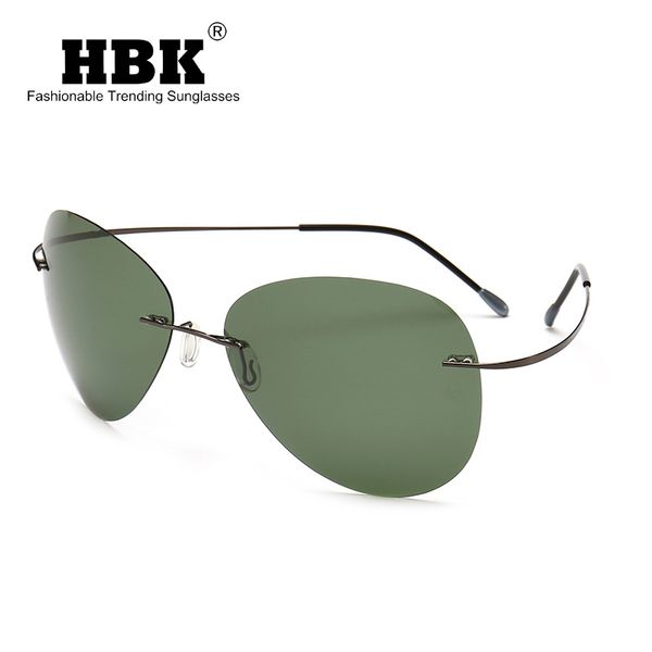 hbk 2019 ultralight pilot titanium polarized sunglasses rimless driving sun shades uv400 pm0074, White;black
hbk 2019 ultralight pilot titanium polarized sunglasses rimless driving sun shades uv400 pm0074, White;black