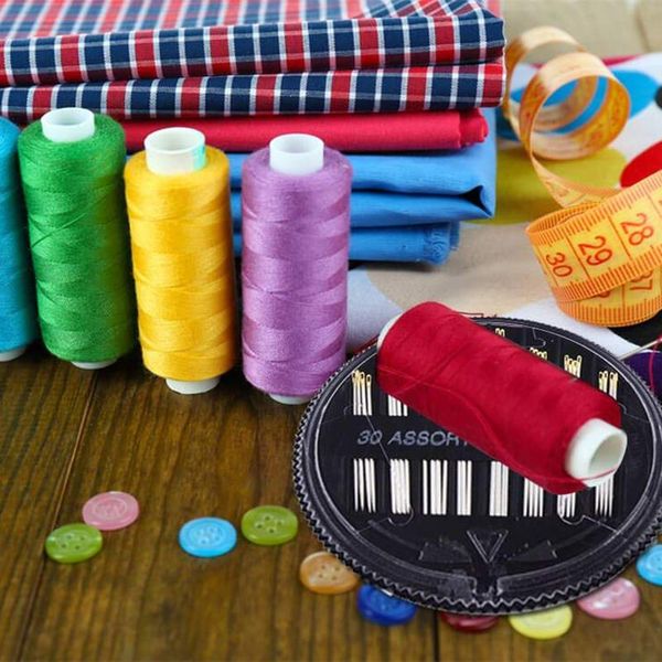 sewing notions & tools 60 assorted color polyester thread spools 250 yards each with needles and soft measuring tapes, Black
sewing notions & tools 60 assorted color polyester thread spools 250 yards each with needles and soft measuring tapes, Black