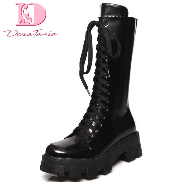 doratasia new design genuine cow leather 2020 black shoes woman boots female zip up platform mid calf boots women shoes
doratasia new design genuine cow leather 2020 black shoes woman boots female zip up platform mid calf boots women shoes