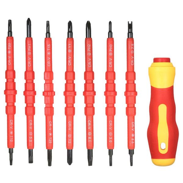 8 in 1 multi-purpose electrican insulated electric screwdriver repair hand tools kit set 380v chrome vanadium steel screwdrivers
8 in 1 multi-purpose electrican insulated electric screwdriver repair hand tools kit set 380v chrome vanadium steel screwdrivers