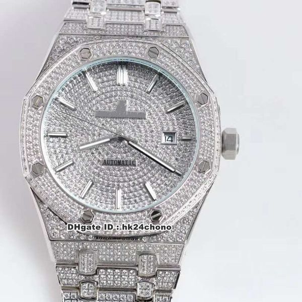 6 style 41mm steel full diamonds cal.3120 automatic mens watch 15400st sapphire diamond dial dial diamonds steel strap gents watches, Slivery;brown
6 style 41mm steel full diamonds cal.3120 automatic mens watch 15400st sapphire diamond dial dial diamonds steel strap gents watches, Slivery;brown