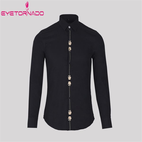 rose flower embroidery dress shirt men summer autumn long sleeve white wedding party groom shirt slim fit casual business tuxedo, White;black
rose flower embroidery dress shirt men summer autumn long sleeve white wedding party groom shirt slim fit casual business tuxedo, White;black