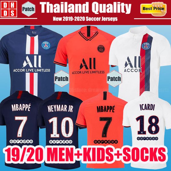 Maillots de Foot Kit 19 20 PSG Soccer Jersey 2019 2020 Paris MBAPPE ICARDI MARQUINHOS GANA Jerseys Camisetas de Futbol Football Shirts 
Maillots de Foot Kit 19 20 PSG Soccer Jersey 2019 2020 Paris MBAPPE ICARDI MARQUINHOS GANA Jerseys Camisetas de Futbol Football Shirts