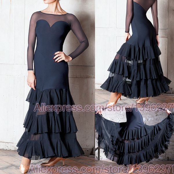 ballroom competition dance dresses women 2019 new design flamenco skirt elegant standard ballroom dress, Black;red
ballroom competition dance dresses women 2019 new design flamenco skirt elegant standard ballroom dress, Black;red