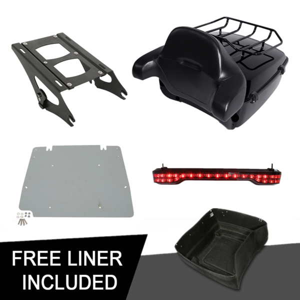 motorcycle king pack trunk backrest rack brake tail light for tour pak road king 14-20 19
motorcycle king pack trunk backrest rack brake tail light for tour pak road king 14-20 19