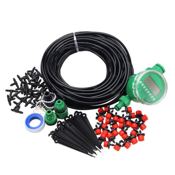 25m micro irrigation kit drip watering system greenhouse plants garden hose 
25m micro irrigation kit drip watering system greenhouse plants garden hose