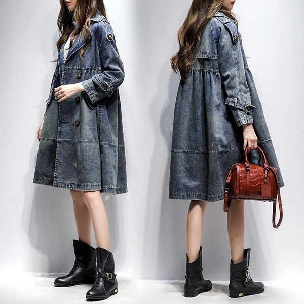 women's trench coats cowboy loose coat for women woman long sleeve 2021 windbreaker jacket casacos feminino manteau femme moda mujer cl, Tan;black
women's trench coats cowboy loose coat for women woman long sleeve 2021 windbreaker jacket casacos feminino manteau femme moda mujer cl, Tan;black