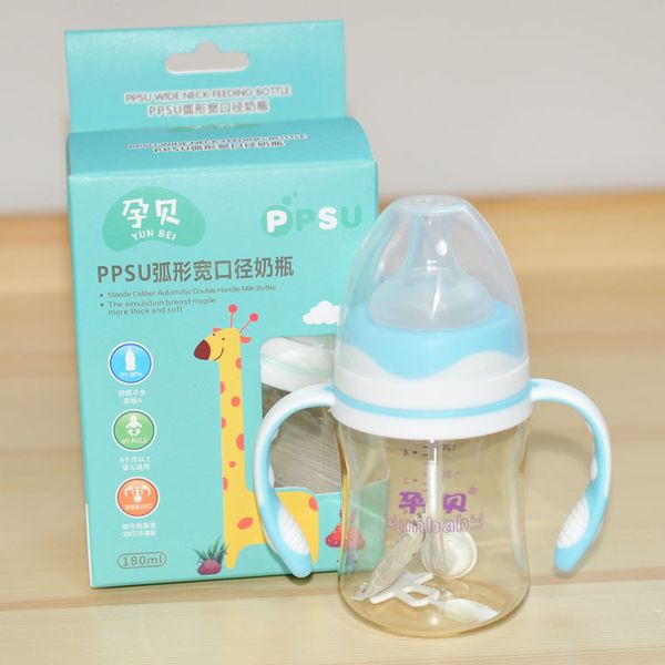 newborns ppsu milk bottle wide aperture baby's feeding bottle 180 ml baby shatter-resistant feeding
newborns ppsu milk bottle wide aperture baby's feeding bottle 180 ml baby shatter-resistant feeding