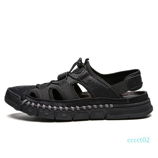 vryheid brand classic men soft sandals comfortable non-slip men summer leather sandals roman beach casual big size38-46 ct2, Black
vryheid brand classic men soft sandals comfortable non-slip men summer leather sandals roman beach casual big size38-46 ct2, Black
