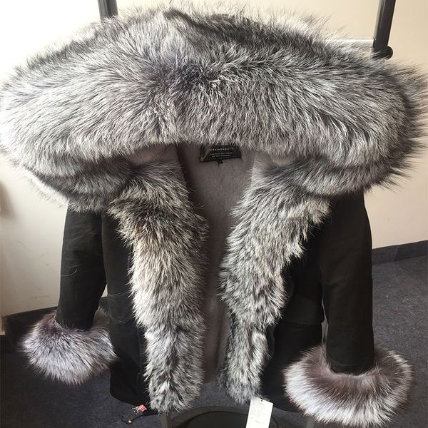 luxury winter fur parka women long coats and jackets real silver fox fur collar hood placket cuff thick warm wool fur lined wear y191016, Black;brown
luxury winter fur parka women long coats and jackets real silver fox fur collar hood placket cuff thick warm wool fur lined wear y191016, Black;brown