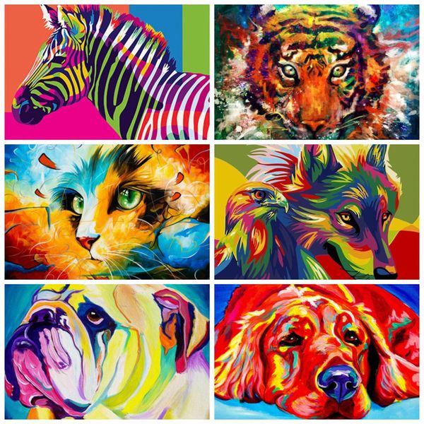 azqsd 50x40cm diy oil painting by numbers for adults animals paints by number canvas painting full kits home decor
azqsd 50x40cm diy oil painting by numbers for adults animals paints by number canvas painting full kits home decor