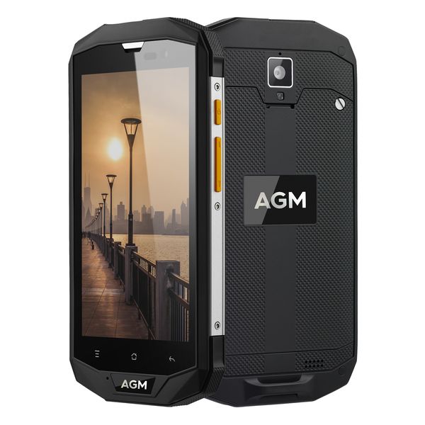 

official agm a8 5"4g+64g fdd-lte android 7.1 mobile phone 2sim ip68 rugged phone quad core 13.0mp 4050mah new nfc otg smartphone
