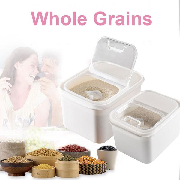 sealed rice bean grain storage bucket moistureproof insect-proof grain storage box kitchen household transparent box
sealed rice bean grain storage bucket moistureproof insect-proof grain storage box kitchen household transparent box