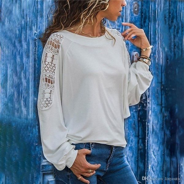womens boho beach lace and blouses elegant ladies hollow out long sleeve shirt autumn 2019 women clothes, White
womens boho beach lace and blouses elegant ladies hollow out long sleeve shirt autumn 2019 women clothes, White