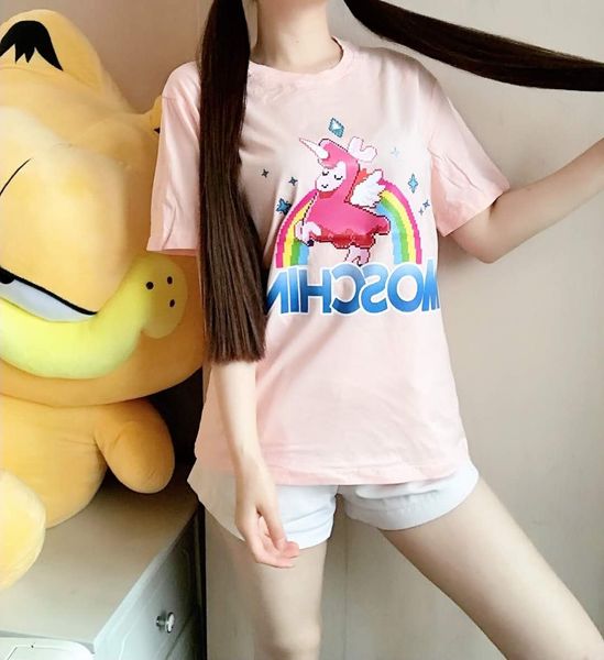 women designer t shirts gg brand tees colorful letters printed short sleeves patterns style luxury girl nnicorn t shirts 1, White
women designer t shirts gg brand tees colorful letters printed short sleeves patterns style luxury girl nnicorn t shirts 1, White