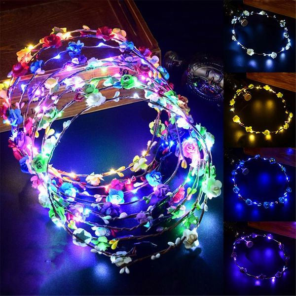 girls glowing light wreath flower headband children hair ornaments hairband flashing glowing crown party hair wreath hairband, Slivery;white
girls glowing light wreath flower headband children hair ornaments hairband flashing glowing crown party hair wreath hairband, Slivery;white